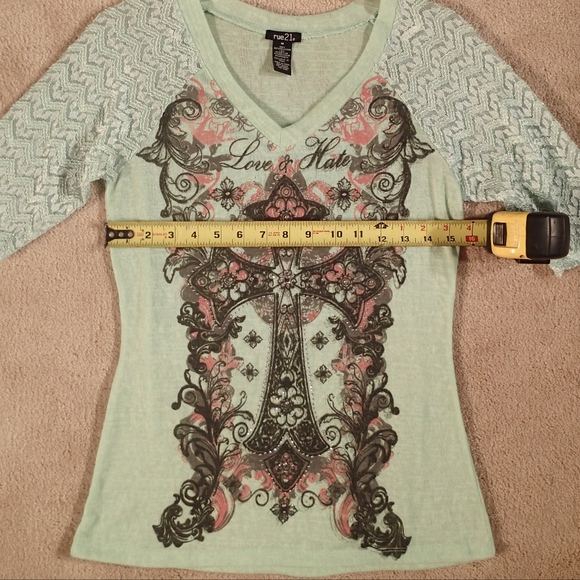 Rue21 Cross Graphic Top - Picture 4 of 5